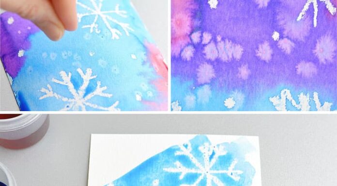 How to make Magic Salt and Watercolor Snowflake Art This magic salt and watercolor snowflake art project for kids is so much fun! The snowflakes magically appear when you add the paint and the salt makes the painting look “frosty”. This is such a cool process art idea for kids that’s fantastic in the classroom at school or on a snowy day at home this winter!