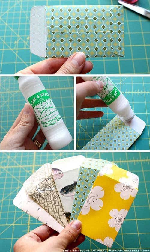 19 Christmas Wrapping Paper Crafts - Wrapping Paper Envelopes