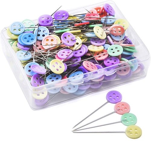 Button Head Sewing Pins