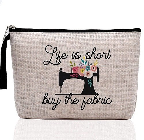 Life Is Short Buy The Fabric-Makeup Bag