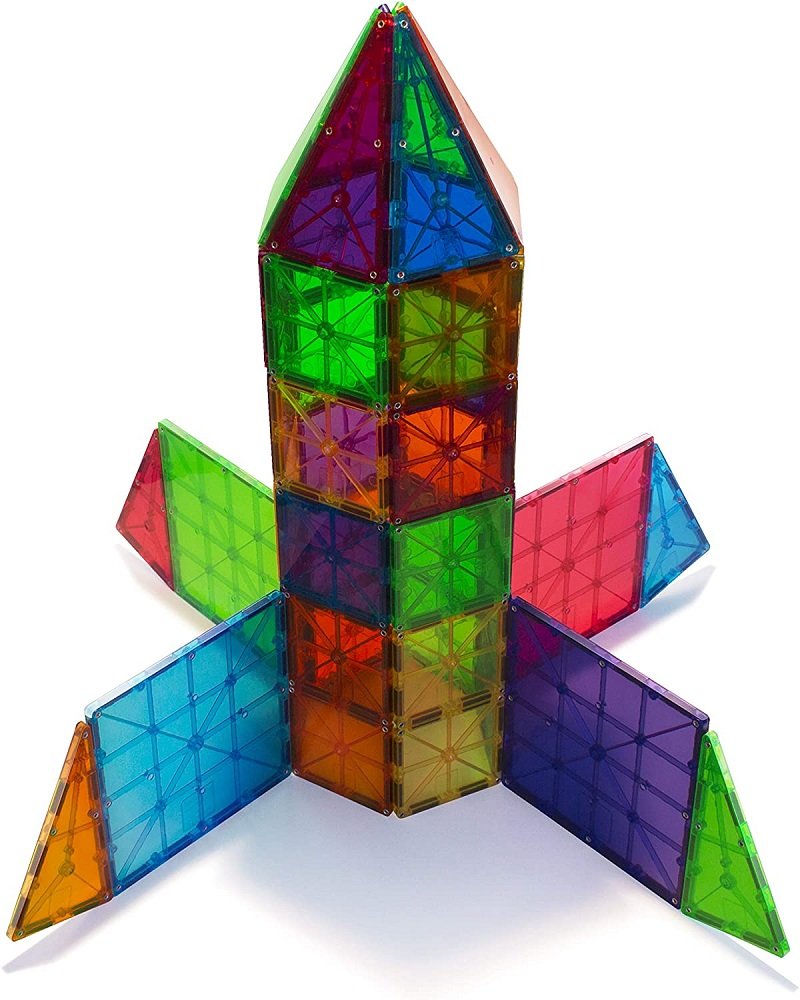 Magna-Tiles 100-Piece Clear Colors Set