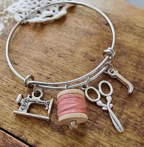 Sewing Charm Bracelet