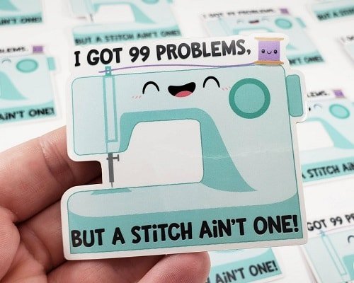 Sewing Machine Sticker